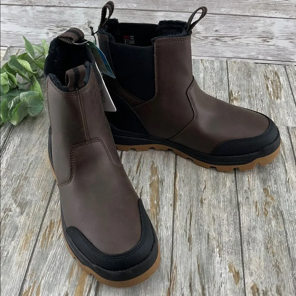 Men's Chelsea Snow Boots Winter Shoes Size 8